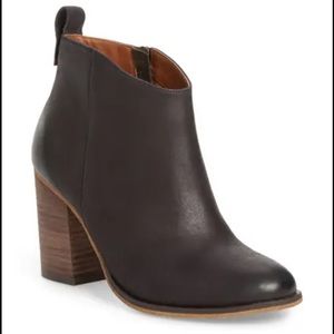 Nordstrom Lance Leather Block Heel Bootie